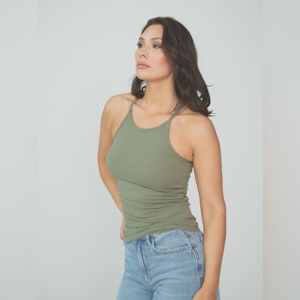 Klassy Network Ribbed High Neck Brami - Picture 5 of 12